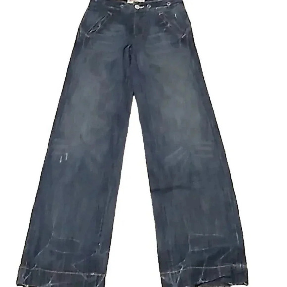 True Religion High Waist Mandy Wide Leg Jeans - Picture 1 of 5